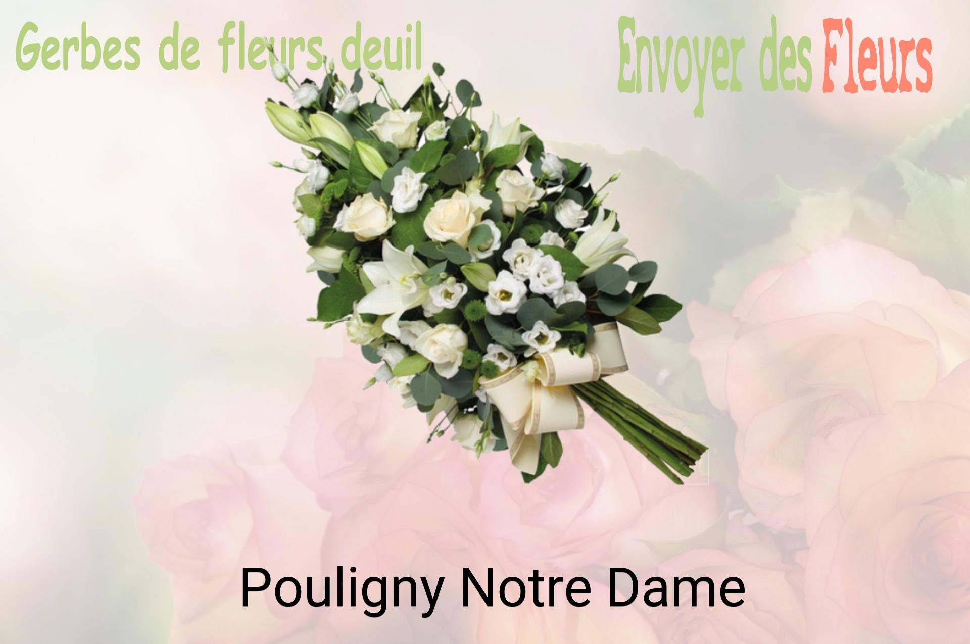 Gerbe de fleurs de deuil livrée à Pouligny-Notre-Dame